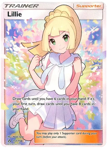 2018 Pokemon Sun & Moon Ultra Prism Full Art/Lillie Base 151