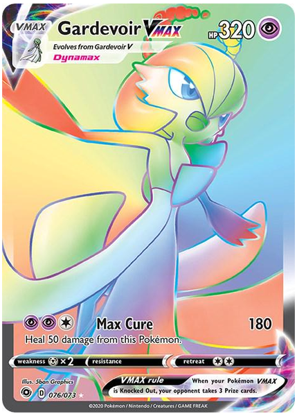 2020 Pokemon Sword & Shield Champion's Path Full Art/Gardevoir Vmax Secret 076/073