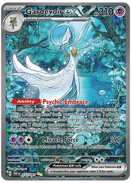 2024 Pokemon Paf EN-Paldean Fates Gardevoir EX Special Illustration Rare 233/091