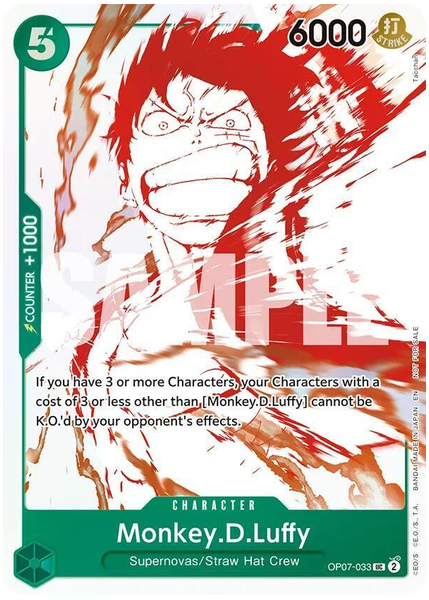2025 One Piece 3rd Anniversary! One Piece Card Treasure Campaign Pack Monkey D. Luffy Base 033