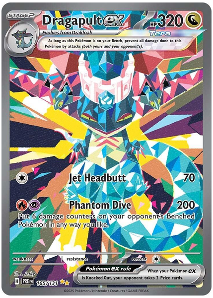 2025 Pokemon Pre EN-Prismatic Evolutions Dragapult EX Special Illustration Rare 165/131