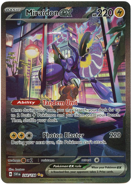 2023 Pokemon Svi EN-Scarlet & Violet Miraidon EX Special Illustration Rare 244/198