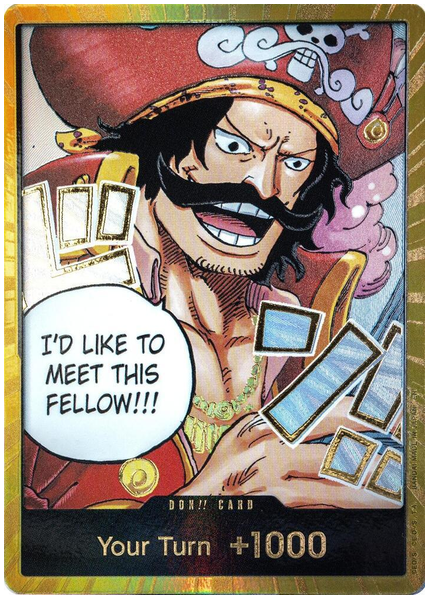 2025 One Piece OP13-Carrying on His Will Don!! Card Alternate Art-Gold OPCD-093