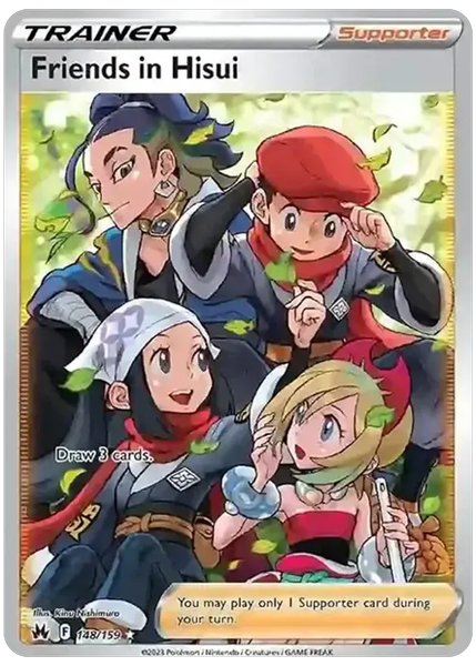 2023 Pokemon Sword and Shield Crown Zenith Full Art/Friends in Hisui Base 148/159