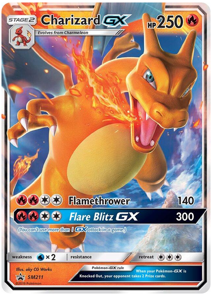 2019 Pokemon SM Black Star Promo Charizard GX Hidden Fates Tins SM211