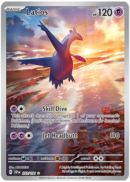 2024 Pokemon Ssp EN-Surging Sparks Latios Illustration Rare 203/191