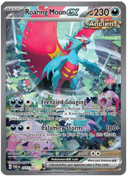 2023 Pokemon Par EN-Paradox Rift Roaring Moon EX Special Illustration Rare 251/182