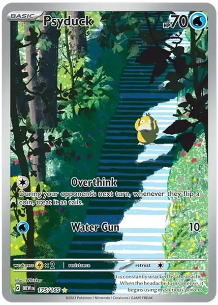 2023 Pokemon Mew EN-151 Psyduck Illustration Rare 175/165