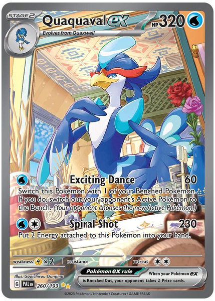 2023 Pokemon Pal EN-Paldea Evolved Quaquaval EX Special Illustration Rare 260/193