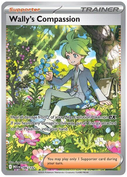 2025 Pokemon Meg EN-Mega Evolution Wally's Compassion Special Illustration Rare 186/132