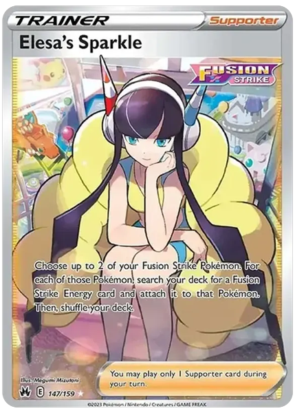 2023 Pokemon Sword and Shield Crown Zenith Full Art/Elesa's Sparkle Base 147/159