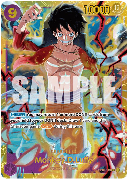 2024 One Piece OP09-Emperors in the New World Monkey D. Luffy Base OP09-119