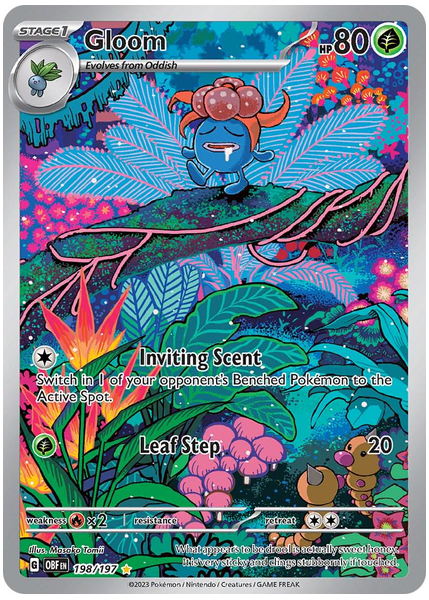 2023 Pokemon Obf EN-Obsidian Flames Gloom Illustration Rare 198/197