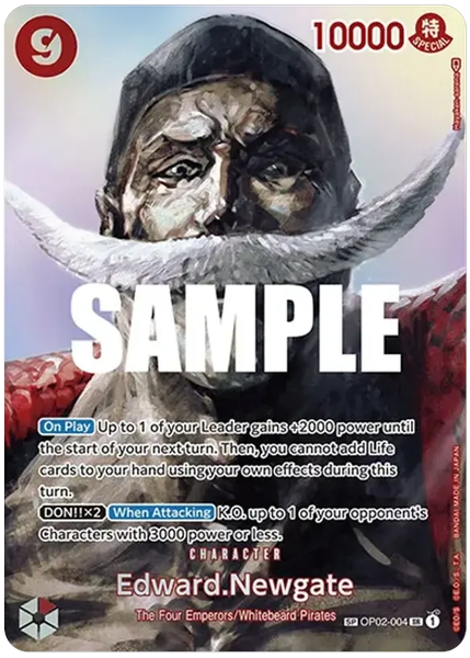 2023 One Piece OP04-Kingdoms of Intrigue Edward Newgate Special Alternate Art OP02-004