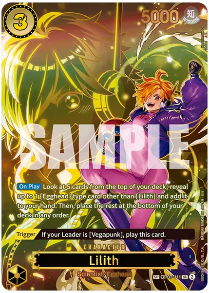 2025 One Piece OP13-Carrying on His Will Lilith Special Alternate Art OP07-111