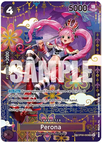 2026 One Piece OP14-EB04-the Azure Sea's Seven Perona Special Alternate Art OP06-093