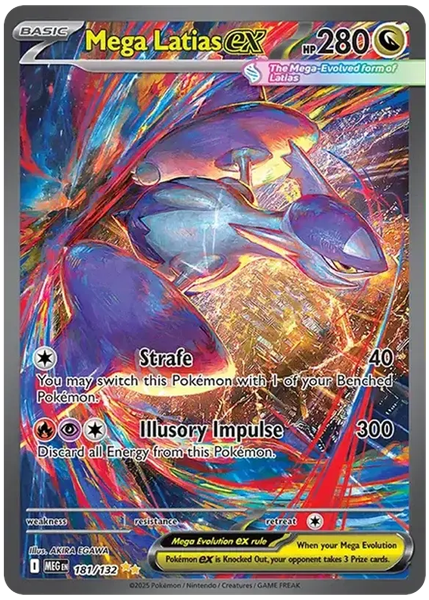2025 Pokemon Meg EN-Mega Evolution Mega Latias EX Special Illustration Rare 181/132