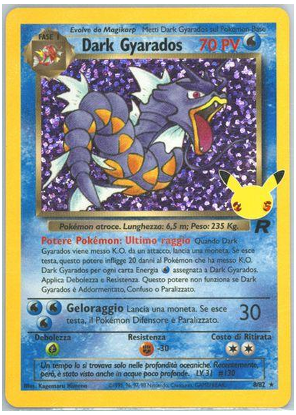 2021 Pokemon Celebrations Classic Collection Dark Gyarados-Holo Base 8/82