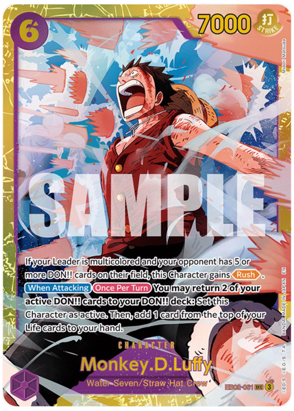 2025 One Piece EB02-Extra Booster -Anime 25th Collection- Monkey D. Luffy Base EB02-061