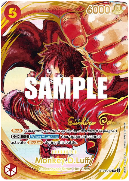 2023 One Piece OP05-Awakening of the New Era Monkey D. Luffy 1st Anniversary-Signature ST01-012
