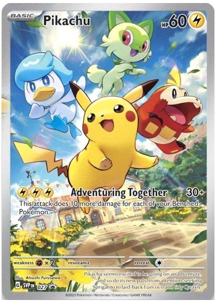 2023 Pokemon Svp EN-SV Black Star Promo Pikachu Paldea Evolved Elite Trainer Box 027