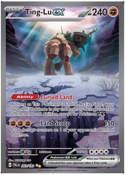 2023 Pokemon Pal EN-Paldea Evolved Ting-LU EX Special Illustration Rare 263/193