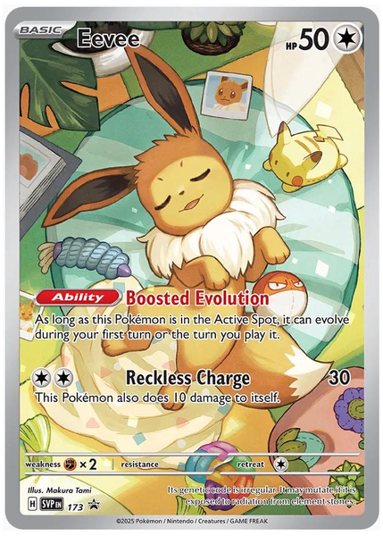 2025 Pokemon Svp EN-SV Black Star Promo Eevee Prismatic Evolutions Pokemon Center Elite Trainer Box 173