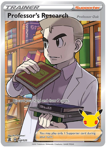 2021 Pokemon Celebrations Full Art/Professor's Research Base 024/025
