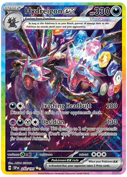 2024 Pokemon Ssp EN-Surging Sparks Hydreigon EX Special Illustration Rare 240/191