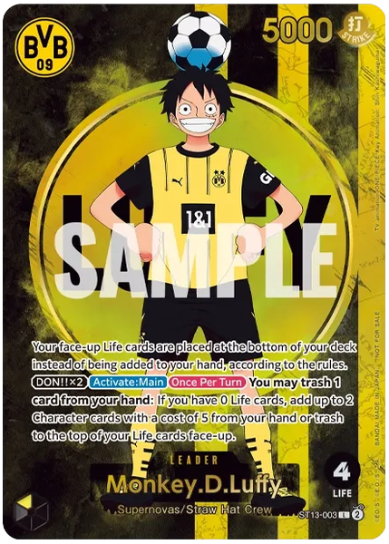 2025 One Piece Promos Monkey D. Luffy Bvb X One Piece Match Day 2025 ST13-003