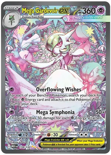2025 Pokemon Meg EN-Mega Evolution Mega Gardevoir EX Special Illustration Rare 178/132