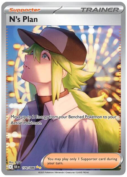 2025 Pokemon Blk EN-Black Bolt N's Plan Special Illustration Rare 170/086