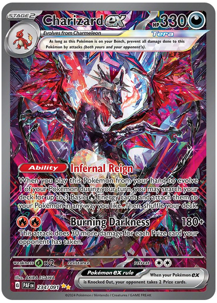 2024 Pokemon Paf EN-Paldean Fates Charizard EX Special Illustration Rare 234/091