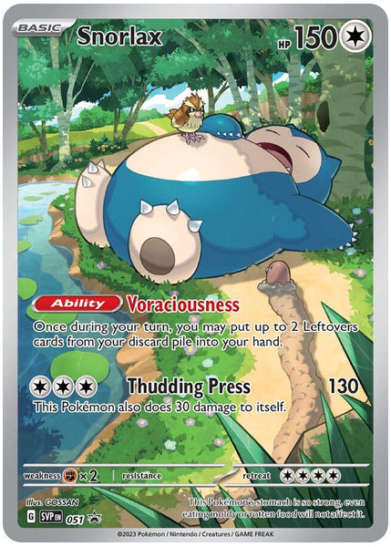 2023 Pokemon Svp EN-SV Black Star Promo Snorlax 151 Elite Trainer Box 051