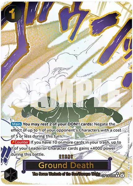 2026 One Piece OP14-EB04-the Azure Sea's Seven Ground Death Alternate Art OP14-096